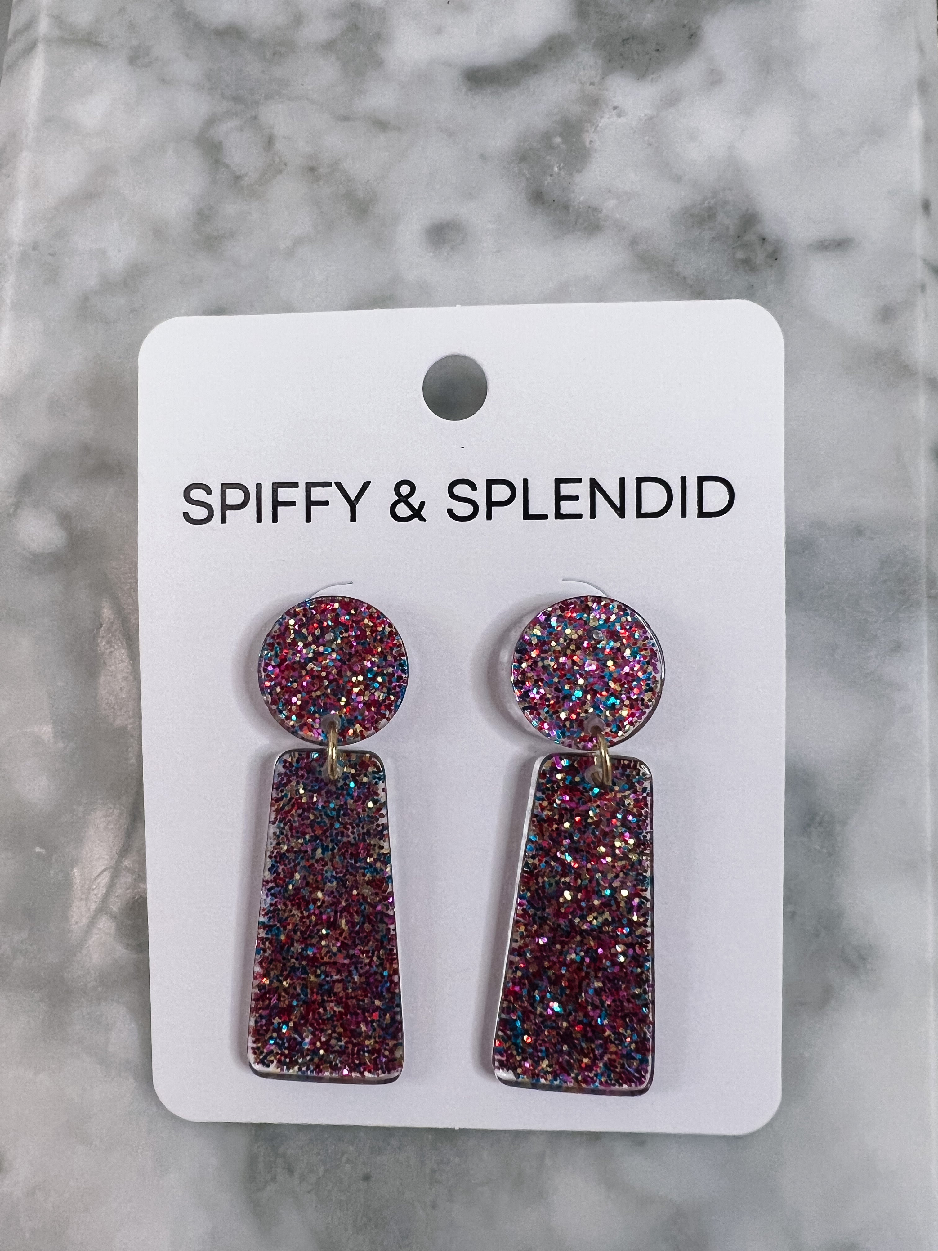 Rainbow on sale glitter earrings