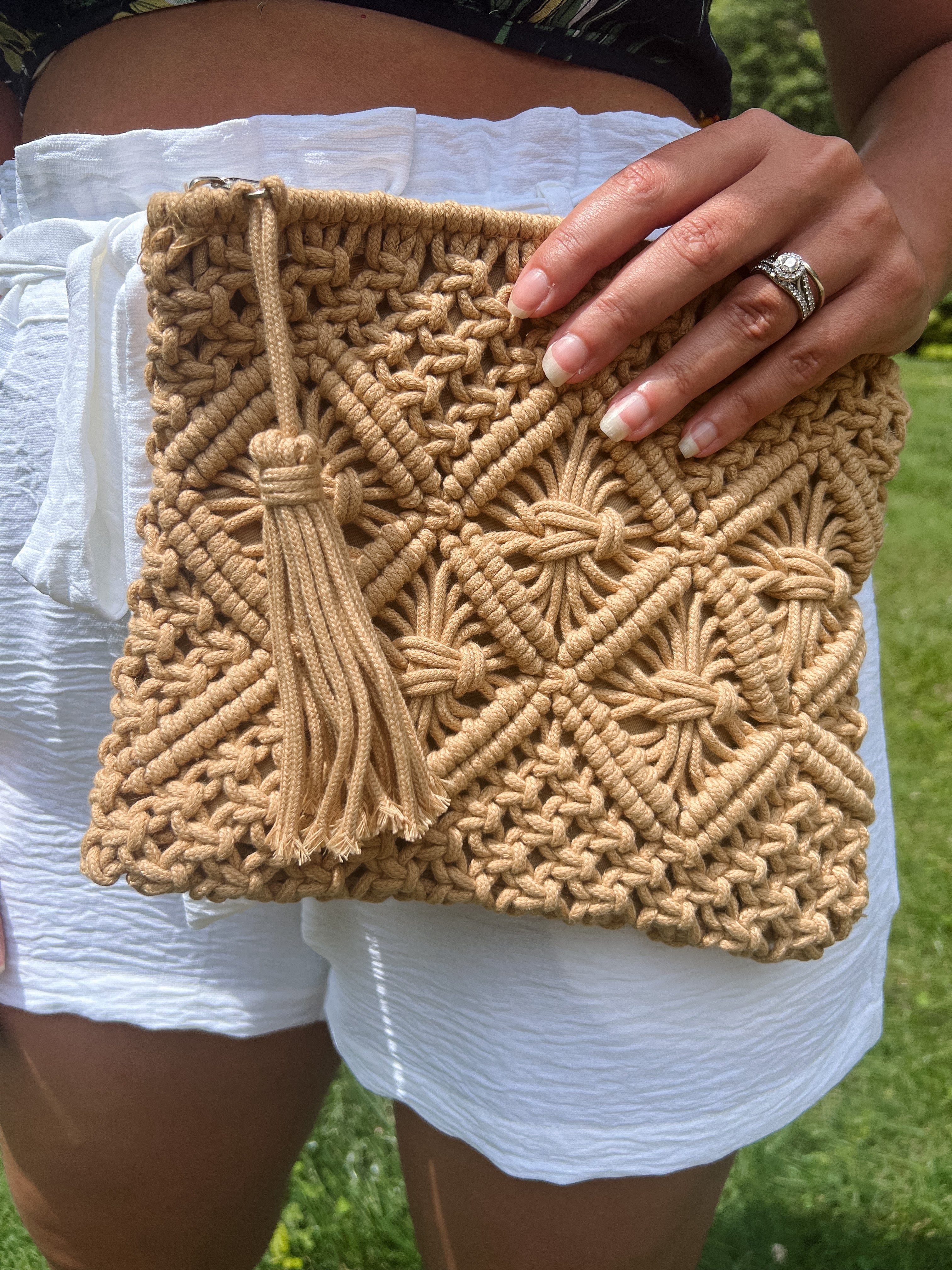 Diy discount macrame clutch